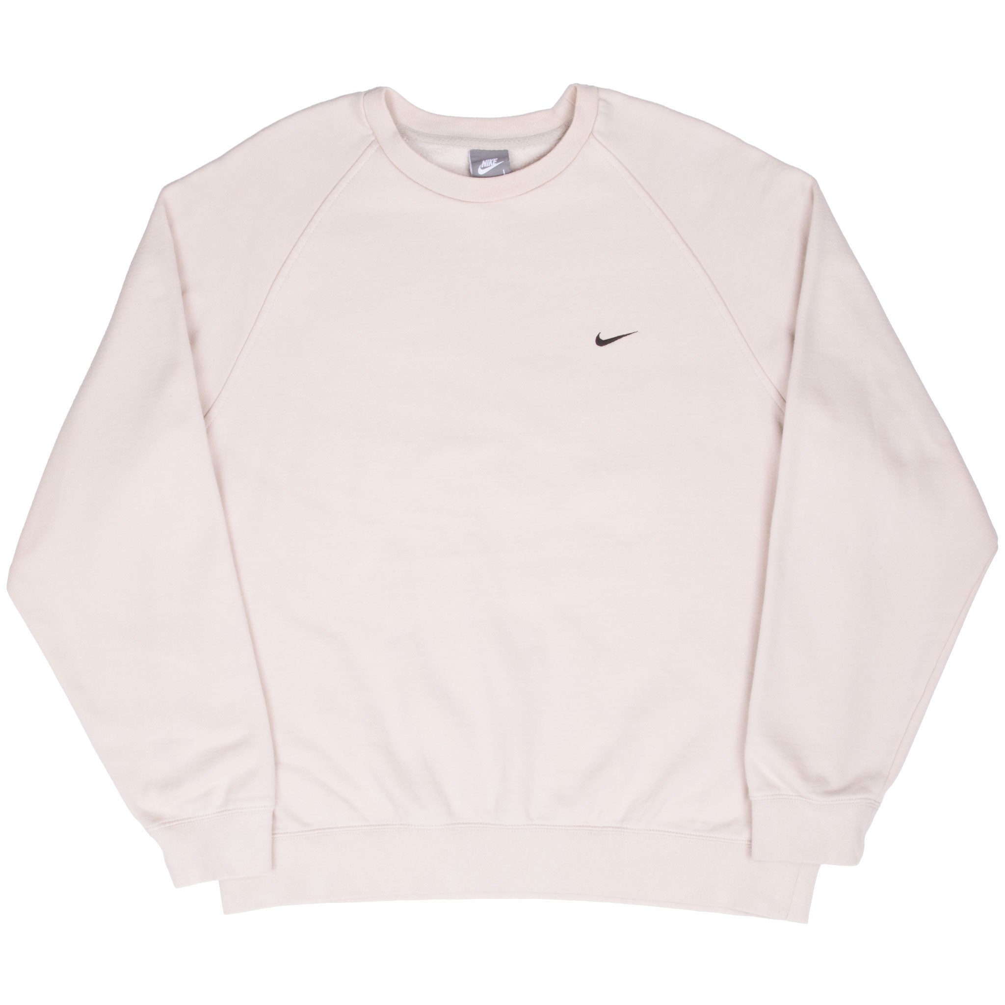 Vintage Nike Classic Swoosh Beige Sweatshirt 2000S Size Large
