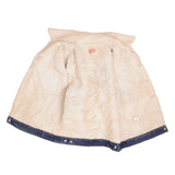 Vintage Levis Sherpa Trucker Denim Jacket 1980s Size 48L Made In USA.  Button #527