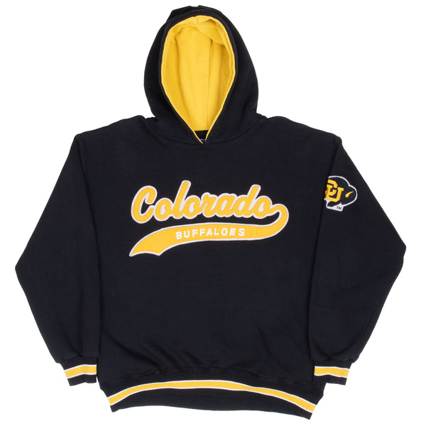 Vintage Ncaa Colorado Golden Buffaloes Hoodie Sweatshirt 1990S Size Medium