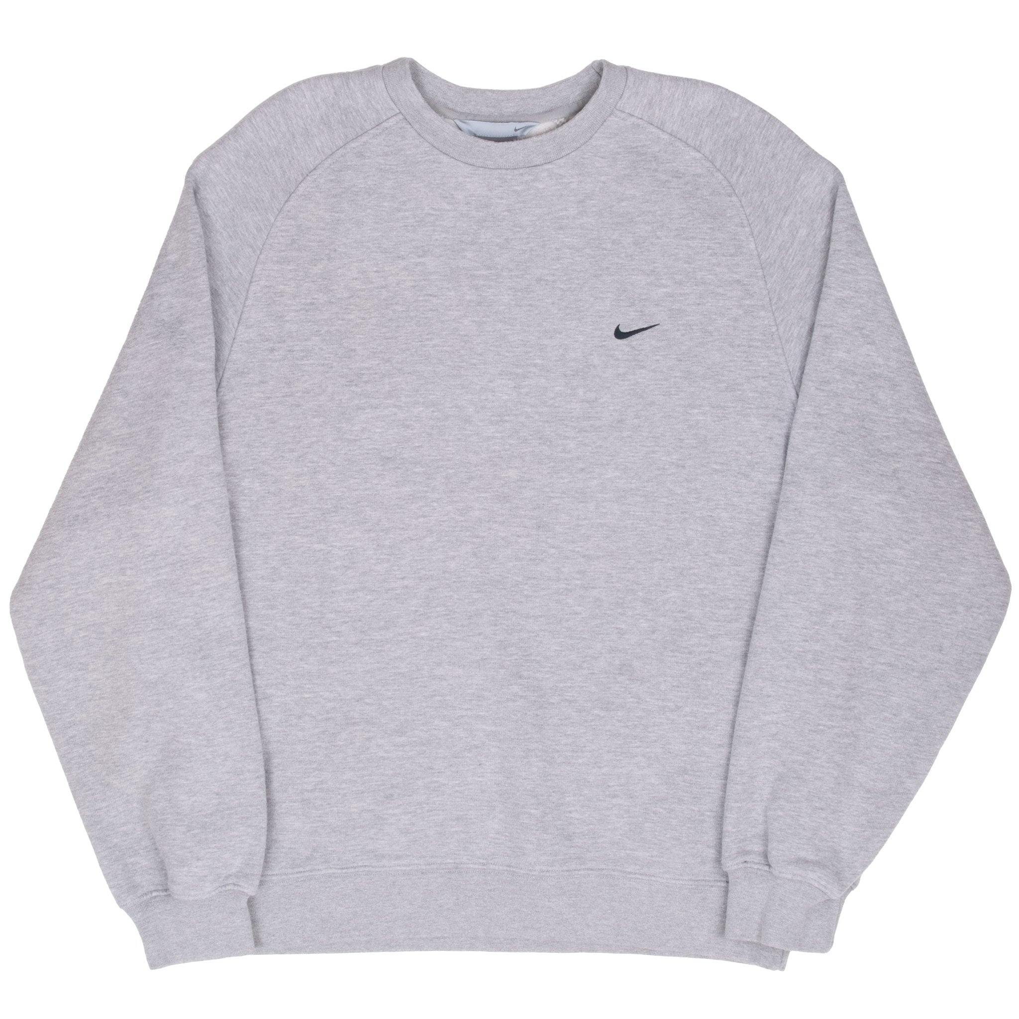Vintage Nike Classic Swoosh Grey Sweatshirt 2000S Size Large