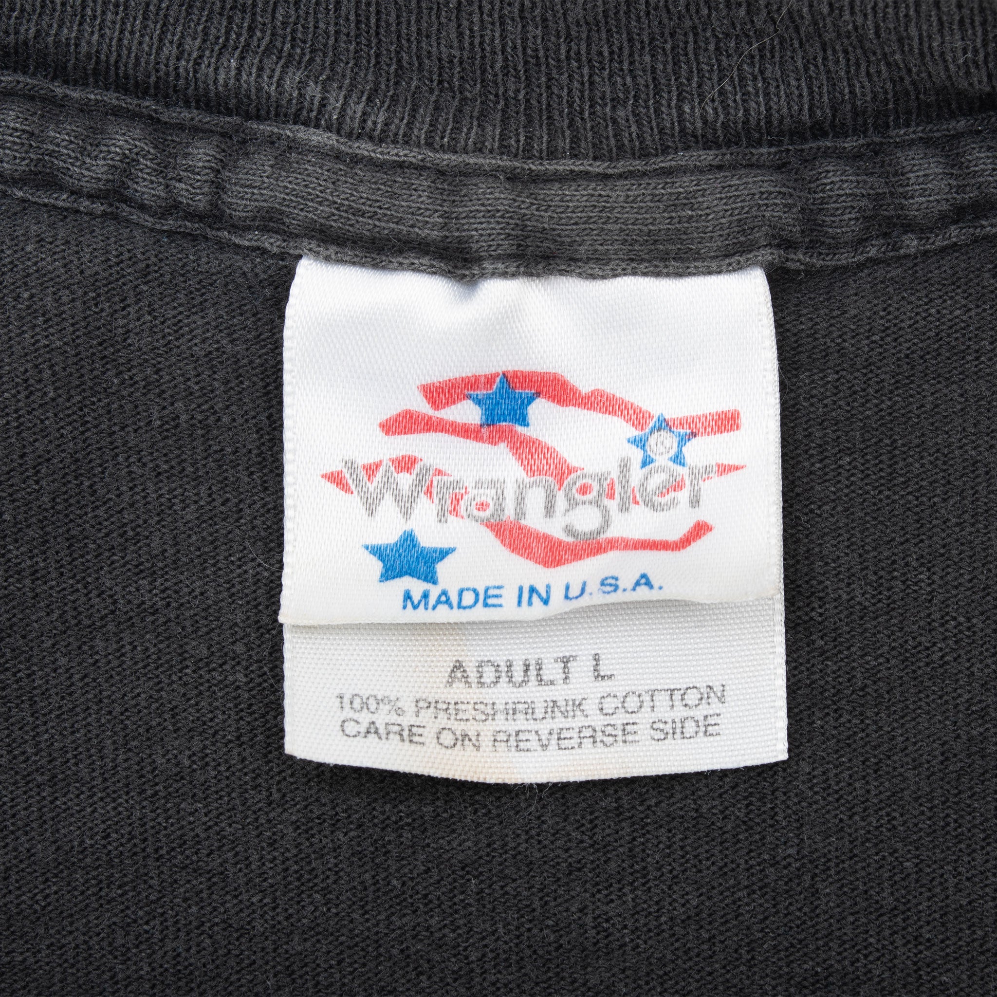 Vintage Wrangler Bull Rodeo 1990S Tee Shirt Size Large Made In Usa With Single Stitch Sleeves