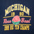 Vintage University Of Michigan Rose Bowl 1990 Champion Tee Shirt 1980s Size Medium Made In USA With Singe Stitch Sleeves