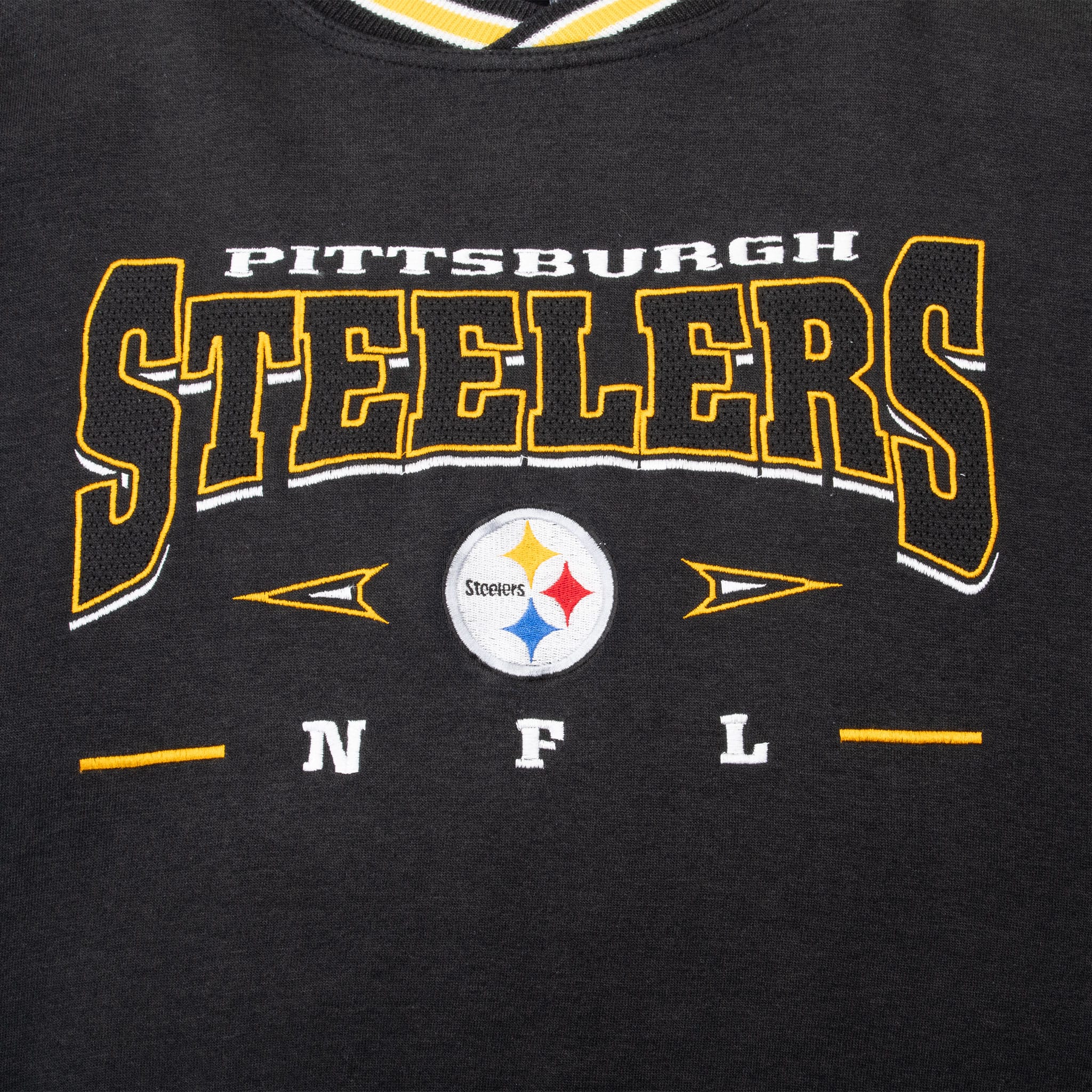 Vintage Nfl Pittsburgh Steelers Embroidered Sweatshirt 1990S Size 2XL