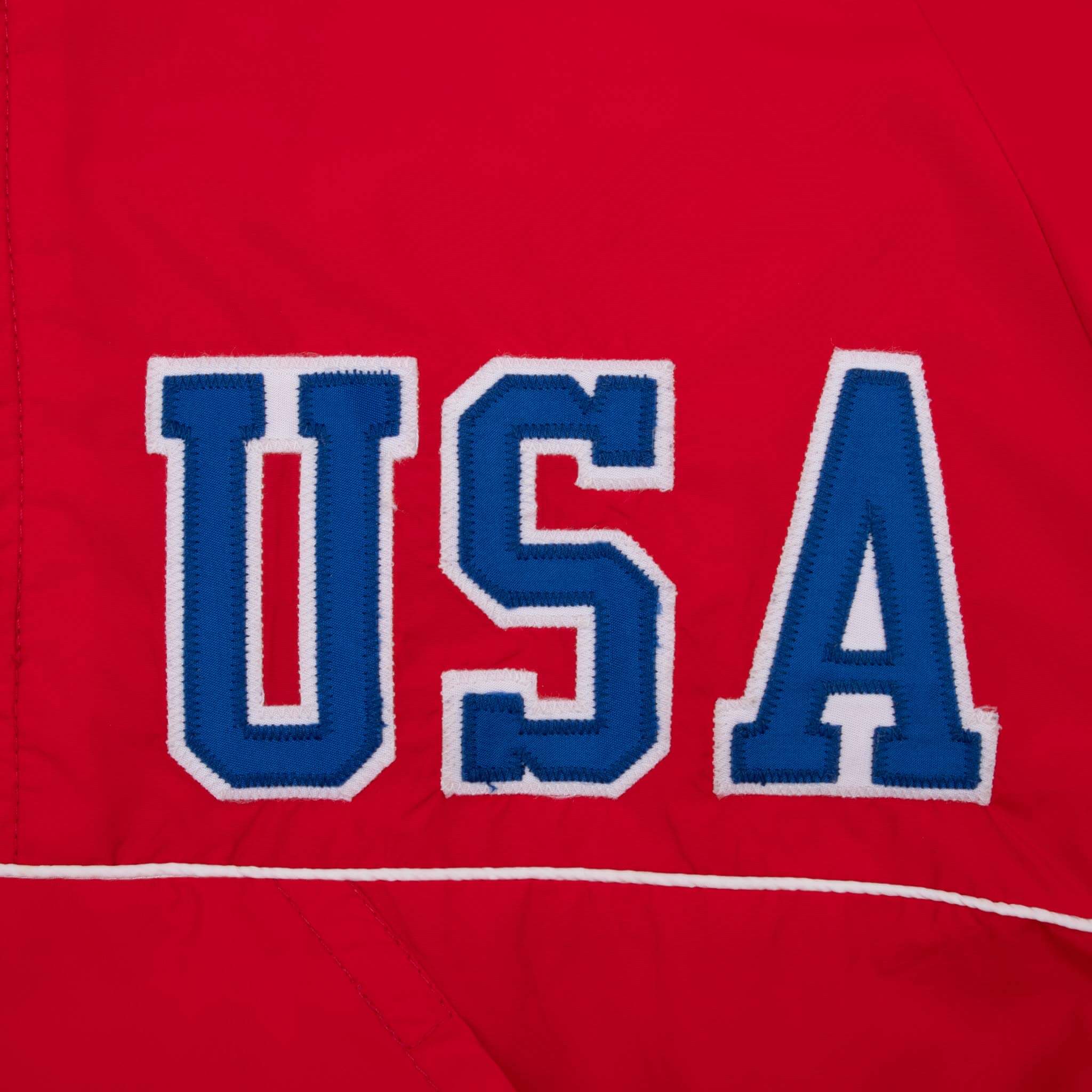 Vintage Nike Team Usa Red Pull Over Windbreaker Jacket 1990S Size XL