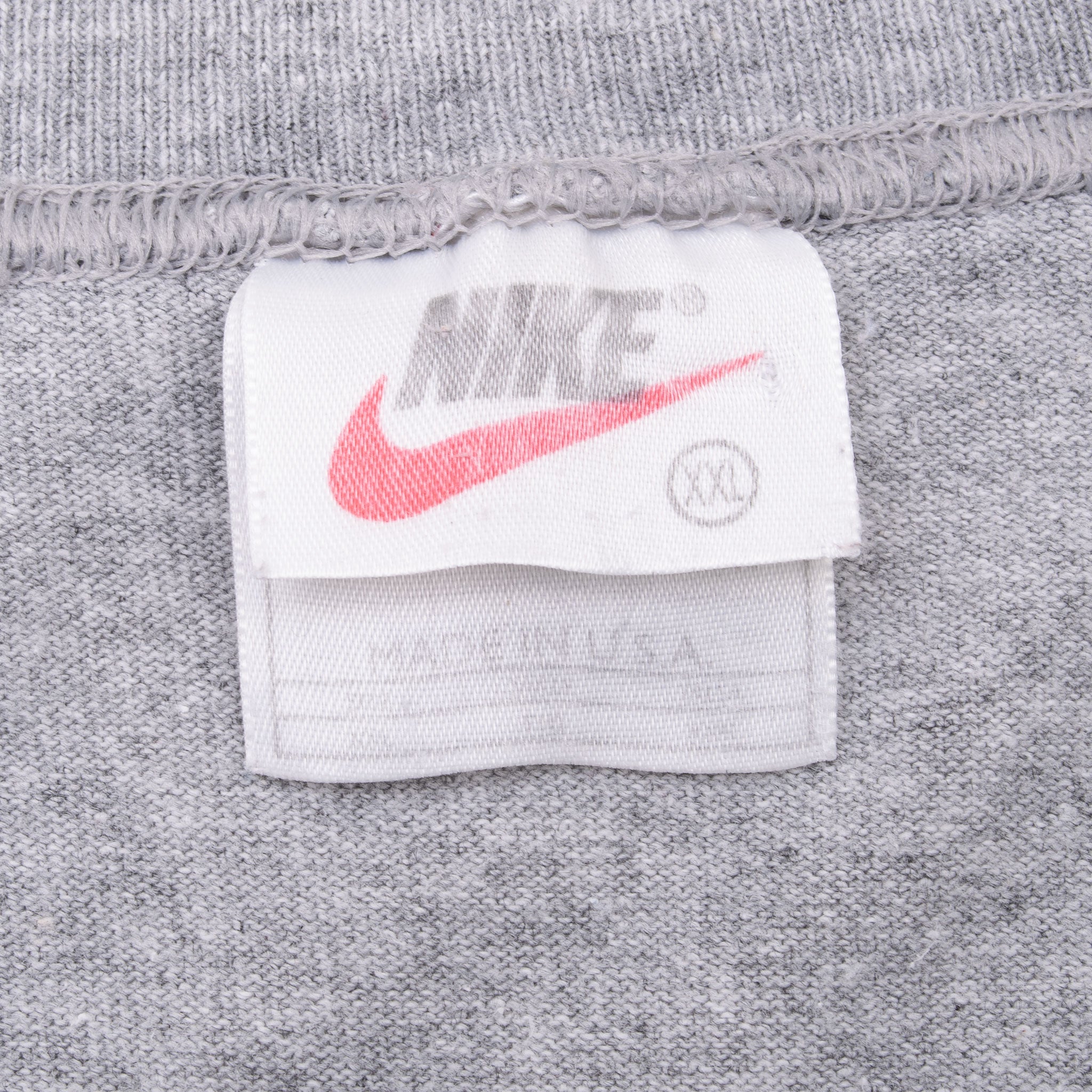 Vintage Nike Center Swoosh Grey Tank Top Tee Shirt 1990S Size 2XL