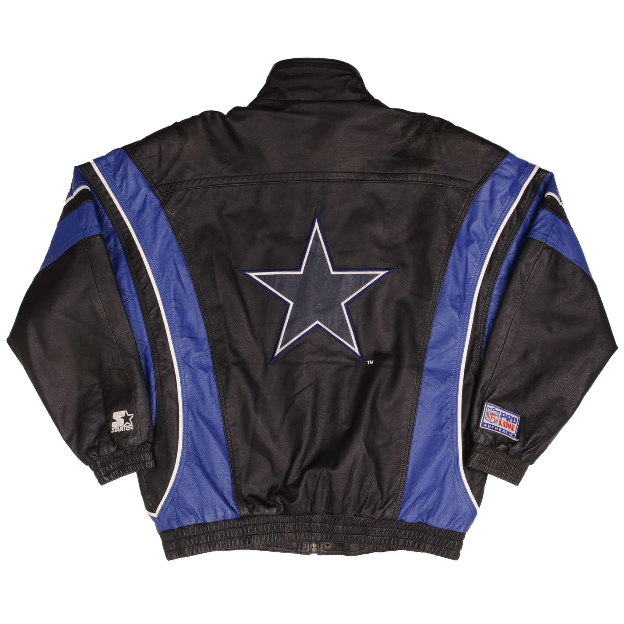 Vintage Nfl Dallas Cowboys Leather Jacket 1990S Size XL