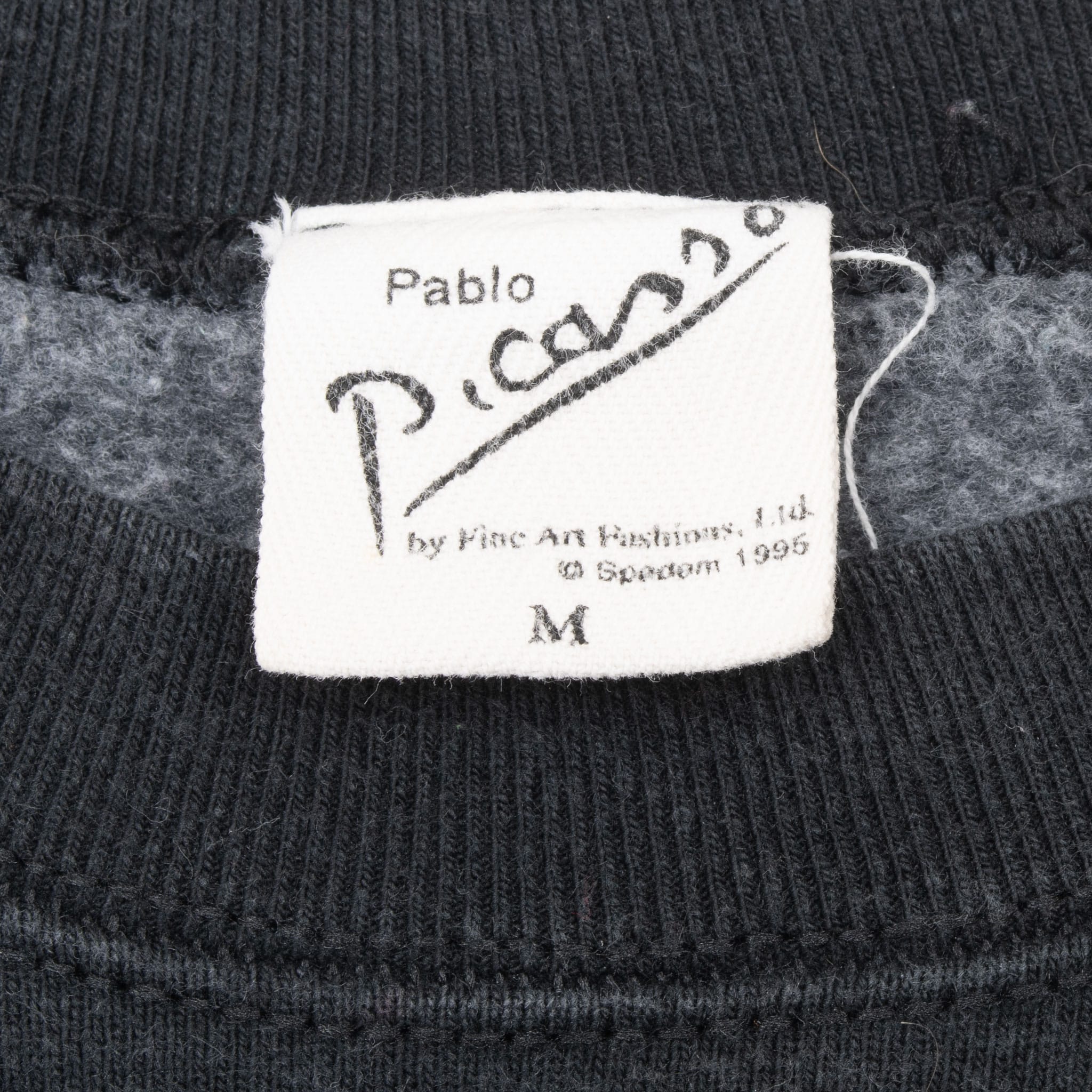 Vintage Pablo Picasso Woman With A Yellow Hat Art Sweatshirt 1995 Size Medium Made In Usa