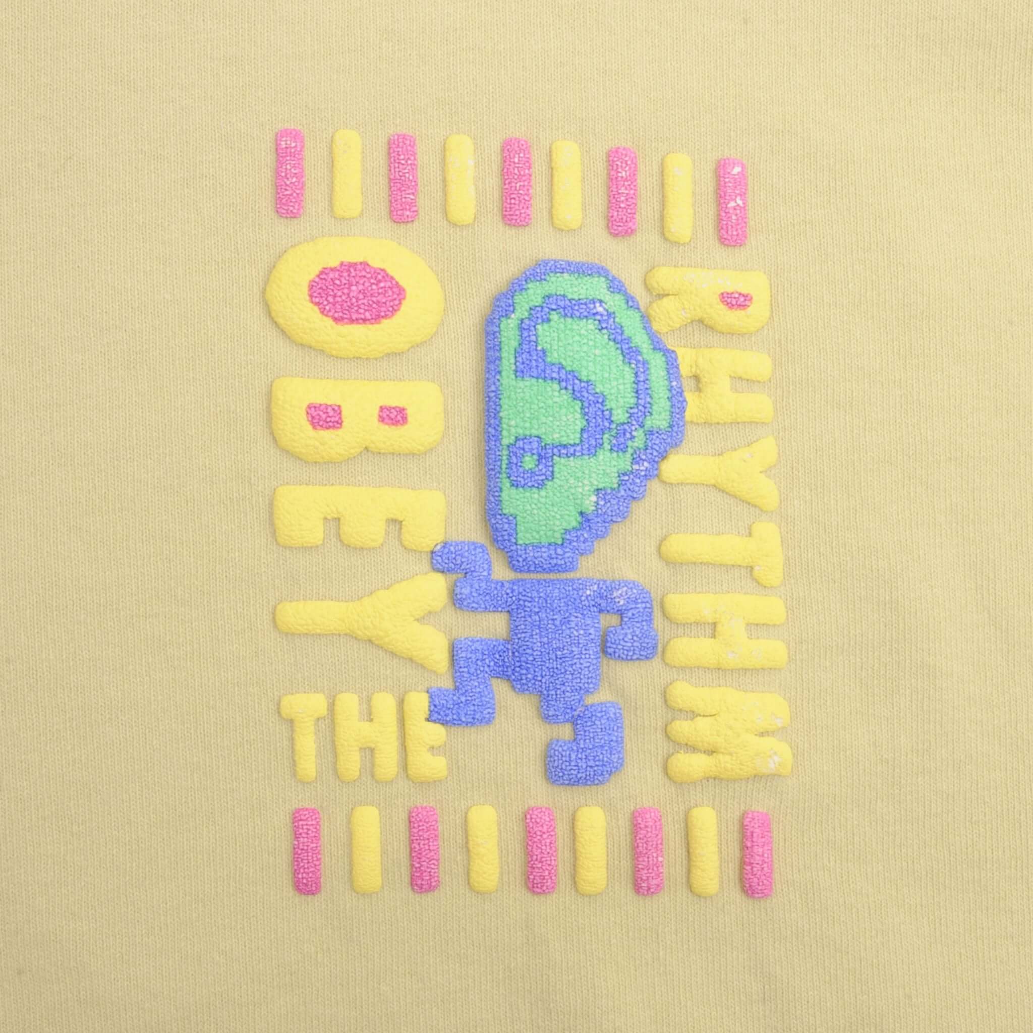 Vintage Obey The Rythme Yellow Long Sleeve Tee Shirt 2000S Size Medium