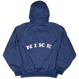 Vintage Nike Spellout Blue Windbreaker Jacket 1990S Size Large