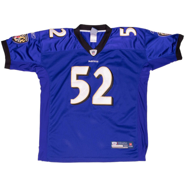 Vintage NFL Baltimore Ravens R Lewis #52 Reebok Jersey 2000S Size 50