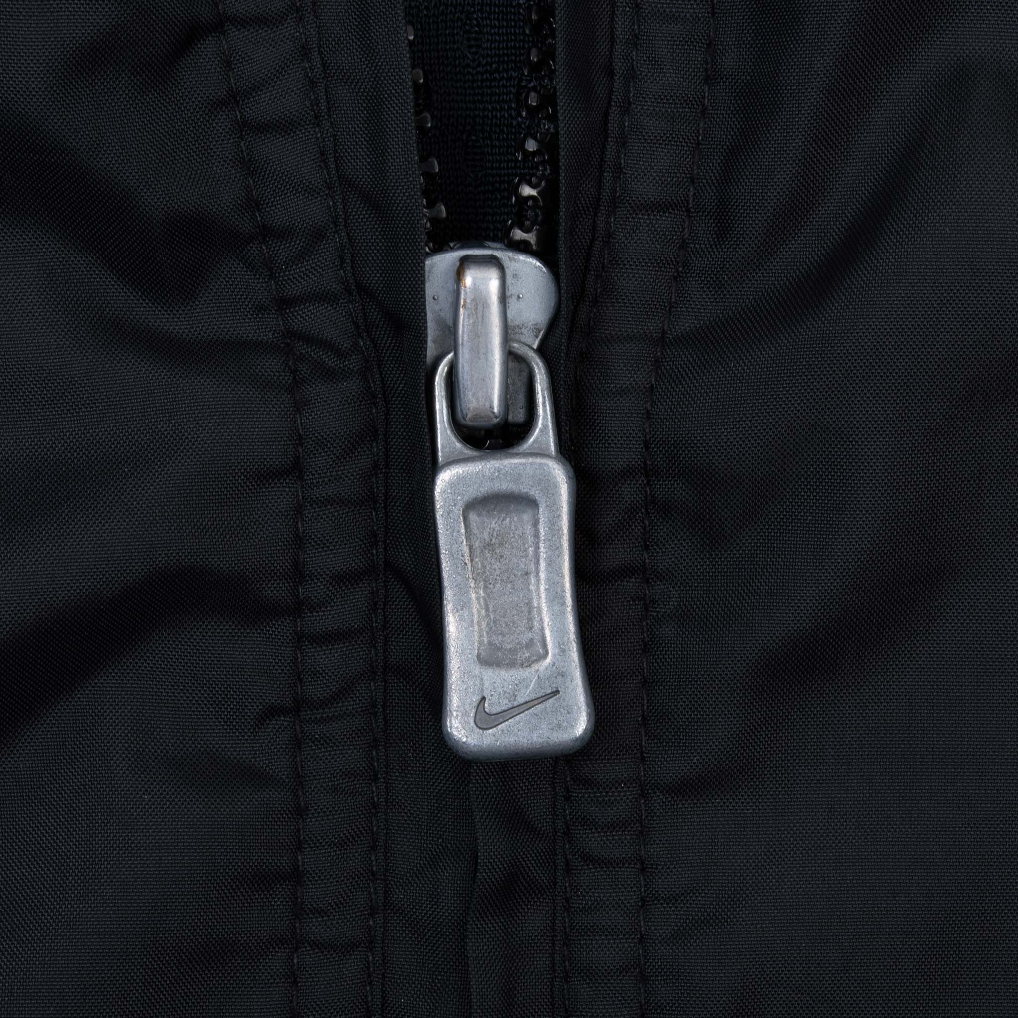 Vintage Nike Classic Swoosh Black Windbreaker Jacket 1990S Size Large