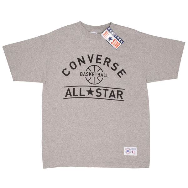 Vintage Converse Basketball All Star Tee Shirt 1990S Size XL Made In Usa Deadstock With Tags