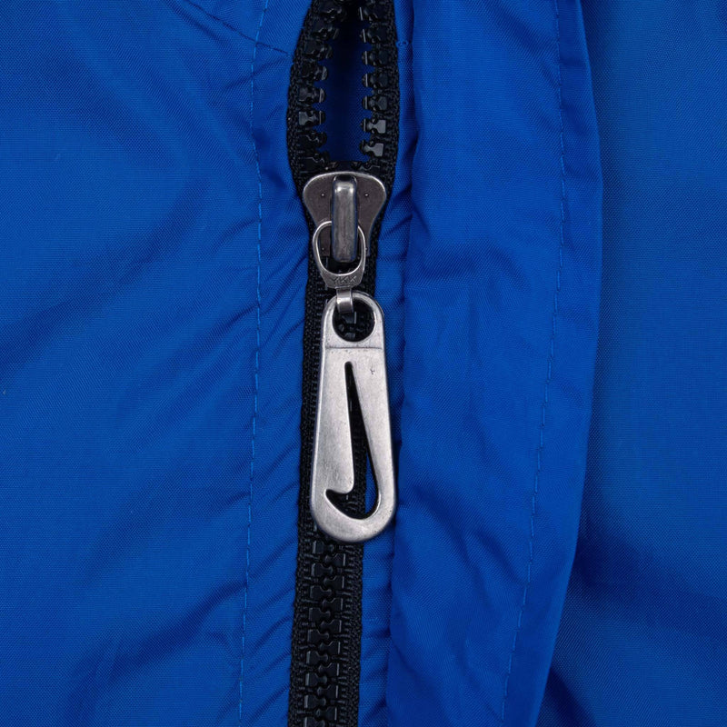 Vintage Nike Classic Swoosh Blue Pullover Windbreaker Jacket 1990S Size XL