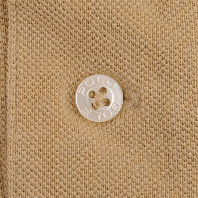 Vintage Polo Ralph Lauren Golf Beige Polo Shirt 1990S Size Large