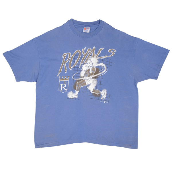 Vintage MLB Kansas City Royals 1993 Tee Shirt Size 2XL Made In USA With Single Stitch Sleeves