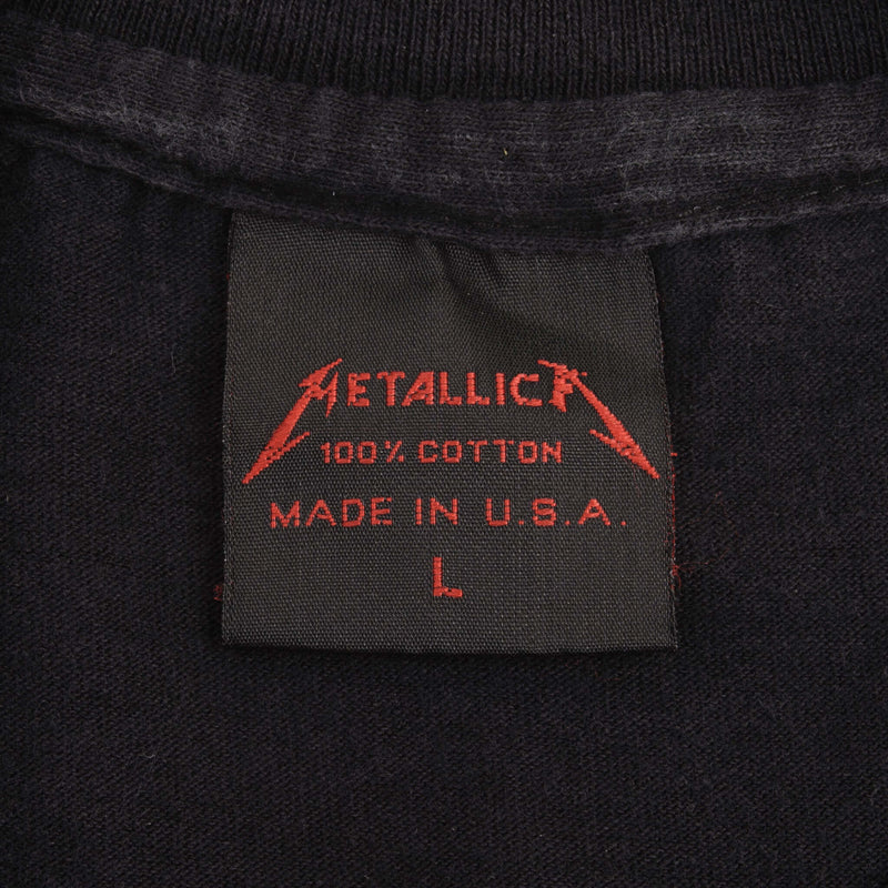 Bootleg Tee Shirt Metallica Off To Never Never Land 1991 Size Large Made In Usa Single Stitch Sleeves