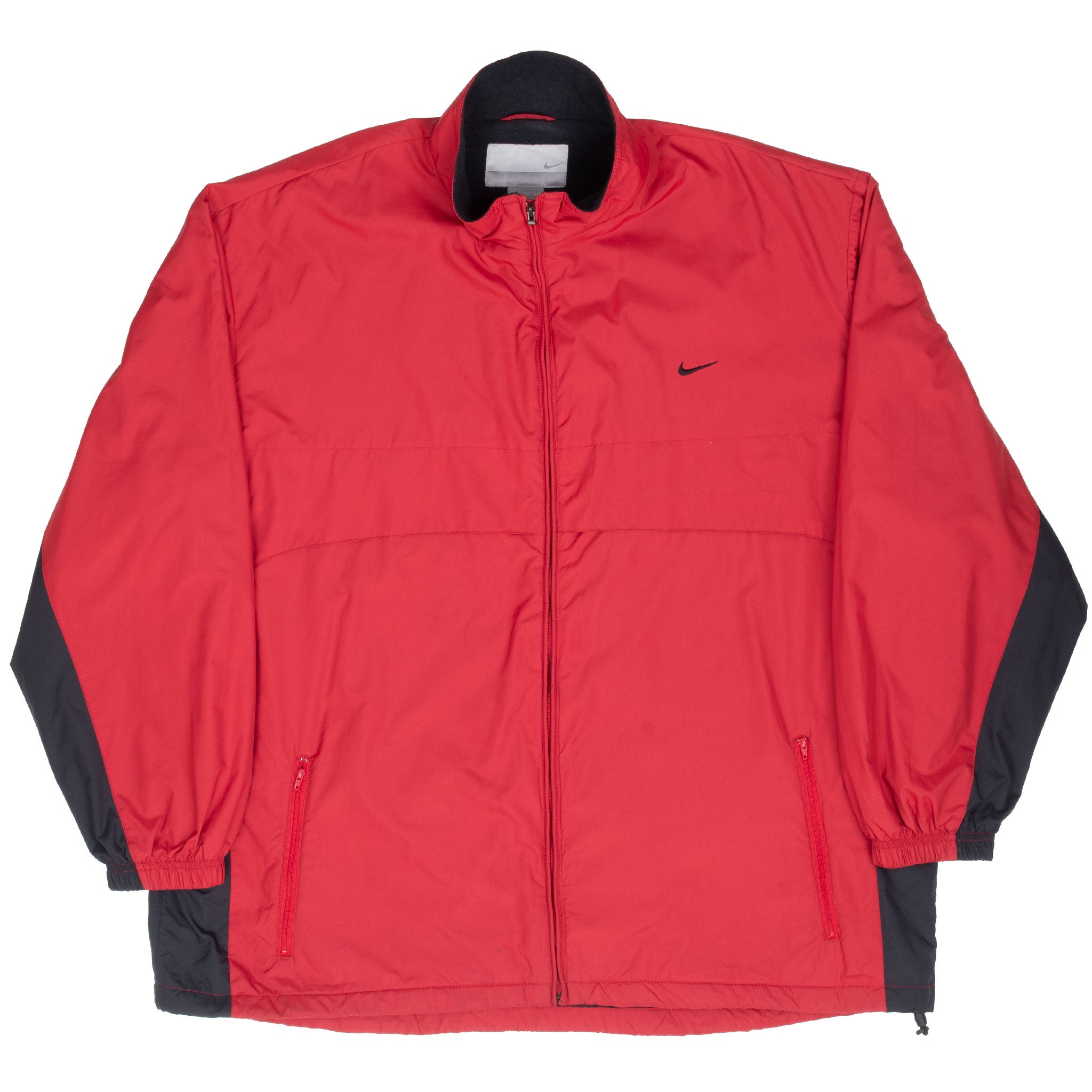 Vintage Nike Classic Swoosh Windbreaker Red Jacket 2000S Size 2XL