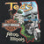 Close-up of Ted's Harley-Davidson Alton, Illinois back graphic with motorcycle, bridge, and eagle