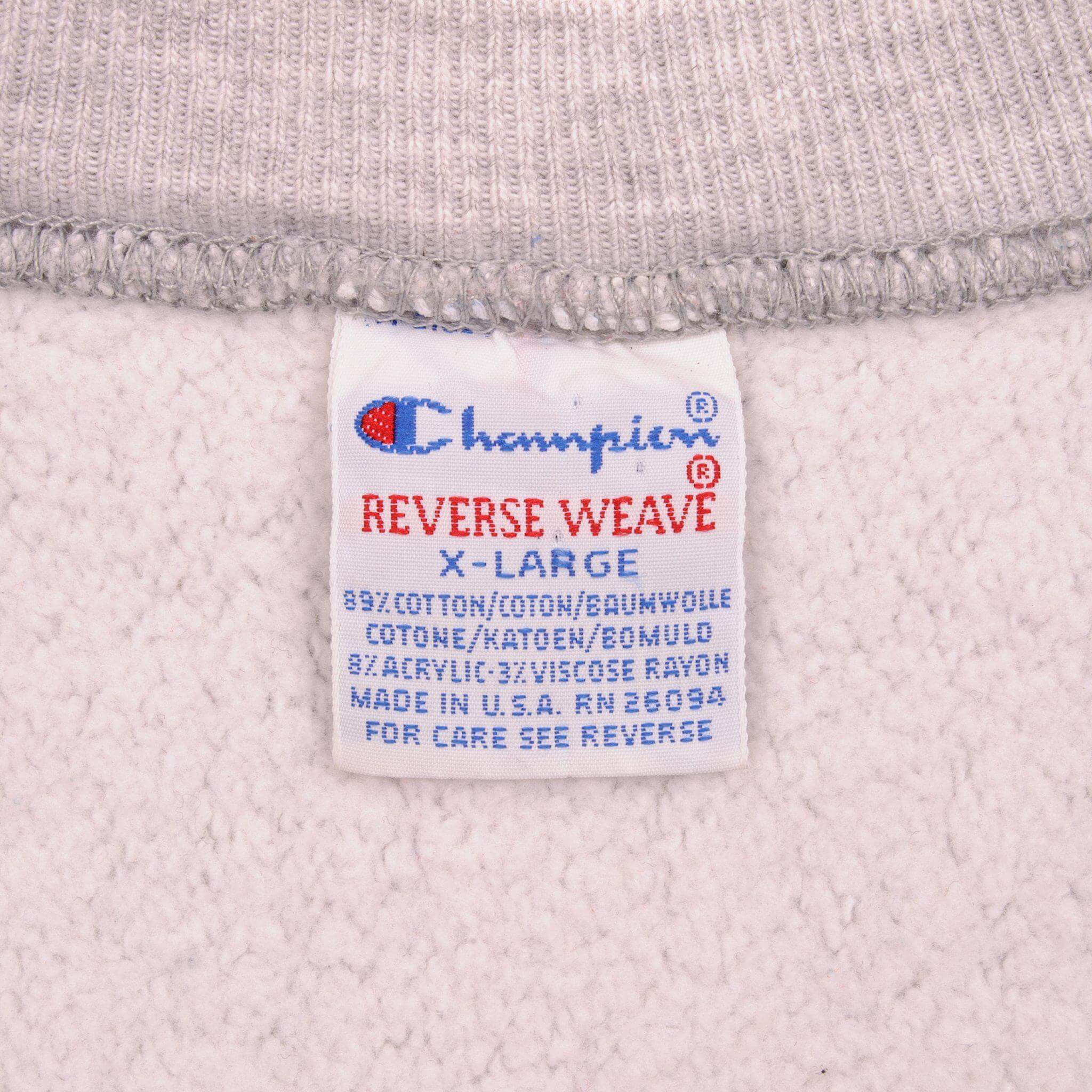 Vintage Label Tag Champion 1990-Mid 1990s