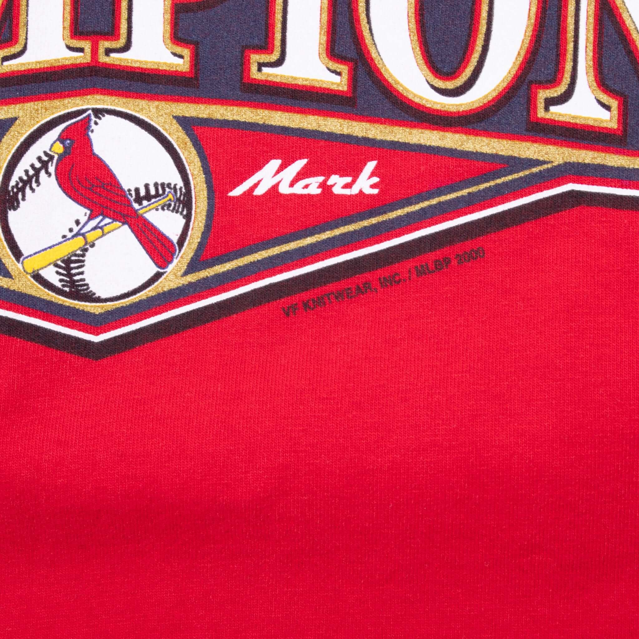 Vintage Mlb St Louis Cardinals Champions 2000 Tee Shirt Size XL