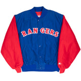 Vintage Mlb Texas Rangers Starter Bomber Jacket 1990S Size XL Made In Usa