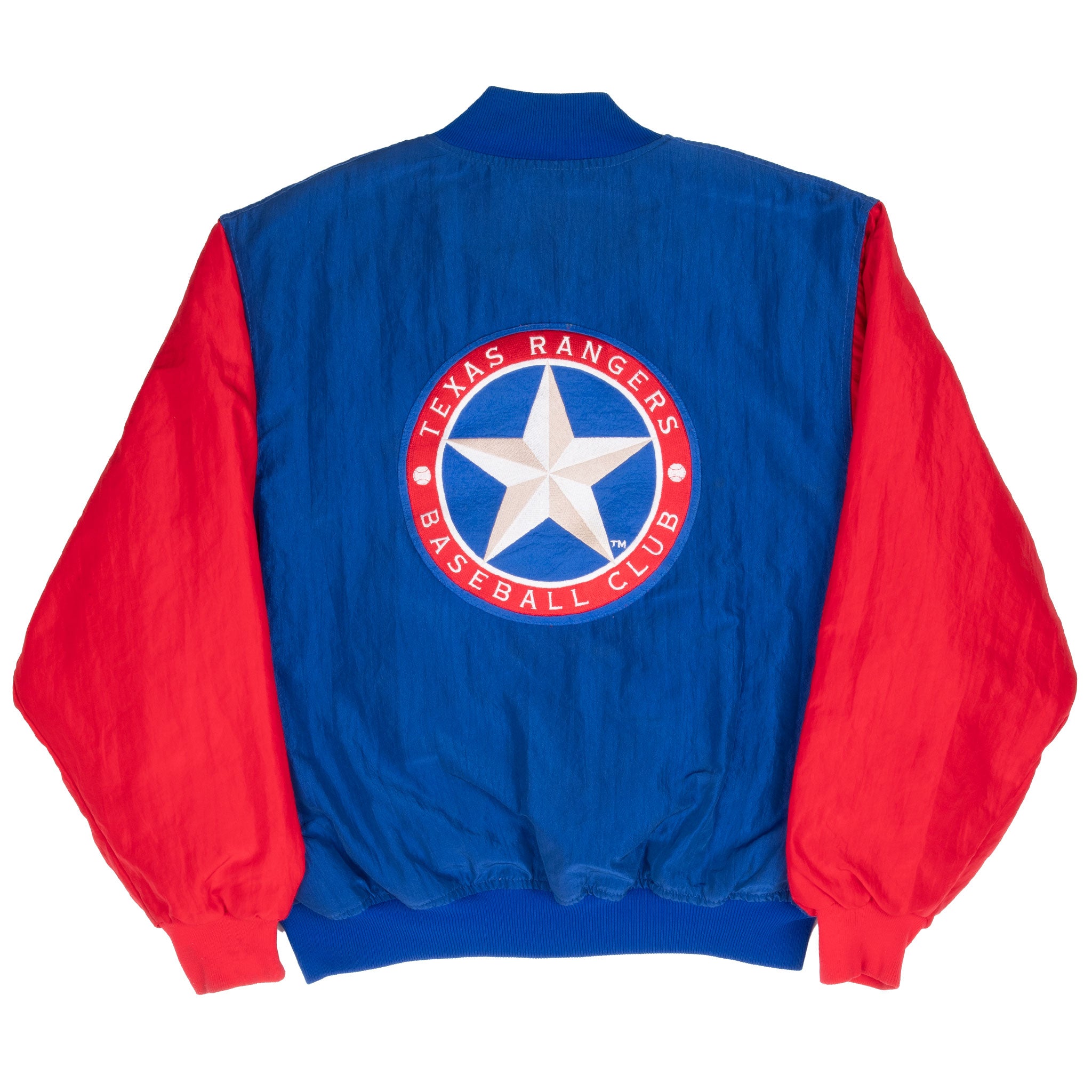 Vintage Mlb Texas Rangers Starter Bomber Jacket 1990S Size XL Made In Usa