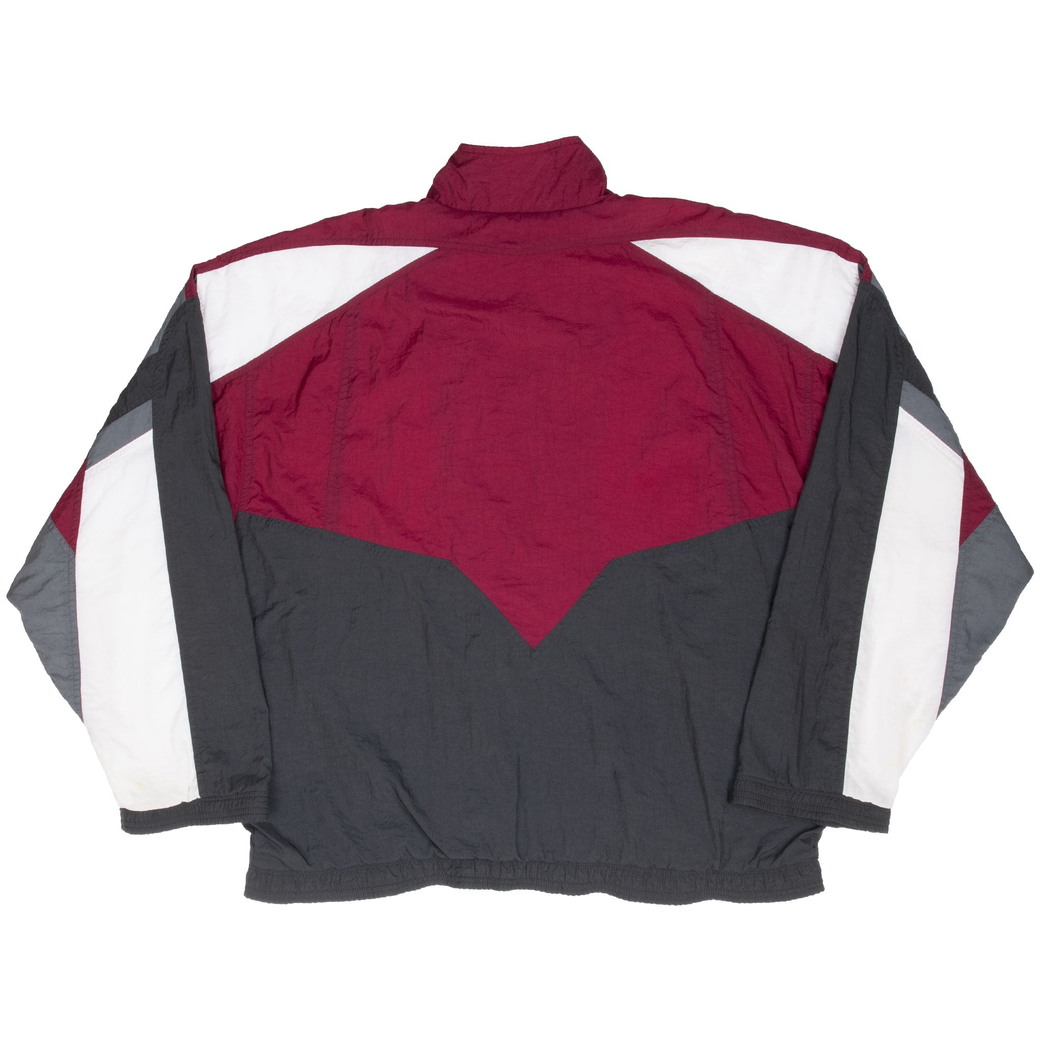 Vintage Nike Classic Swoosh Burgundy Windbreaker Jacket 1990S Size Large