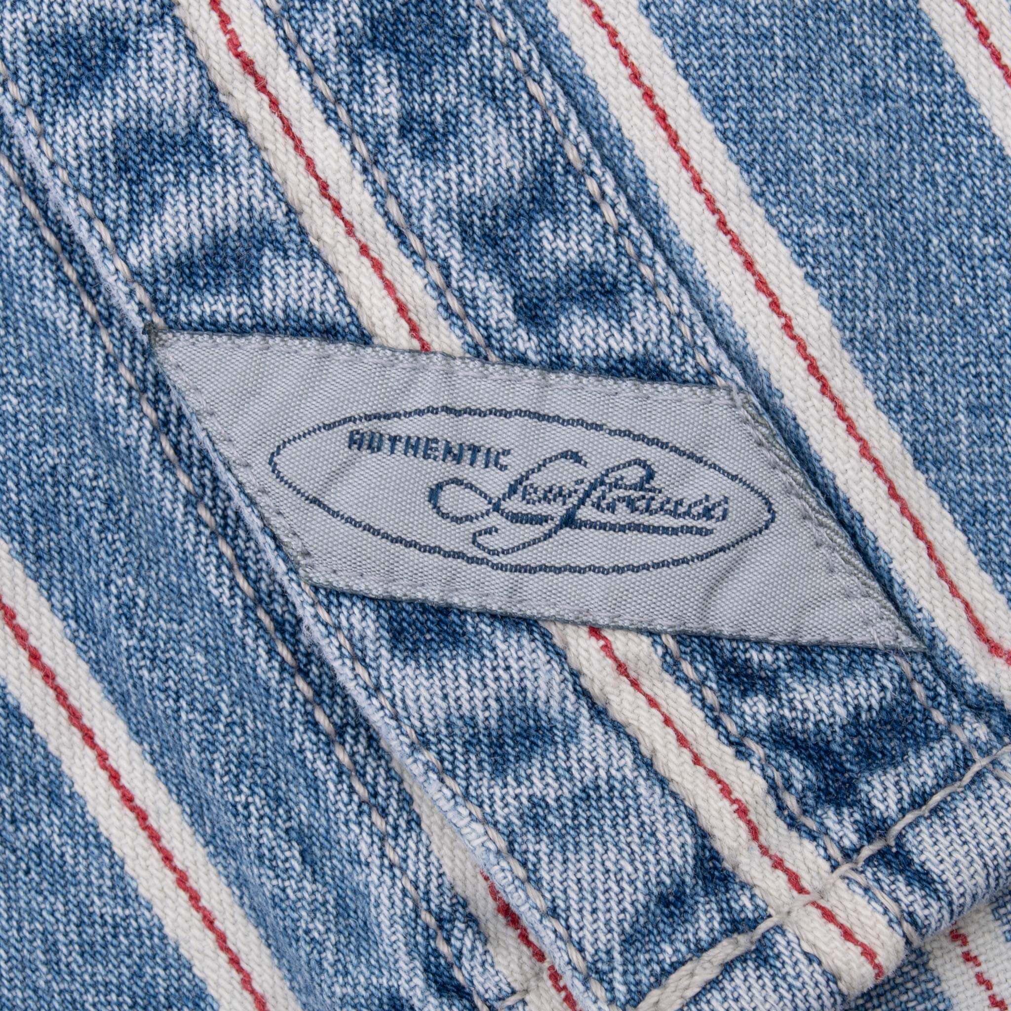 Vintage Levis Red Line Blue Pocket Denim Shirt 1990S Size Large