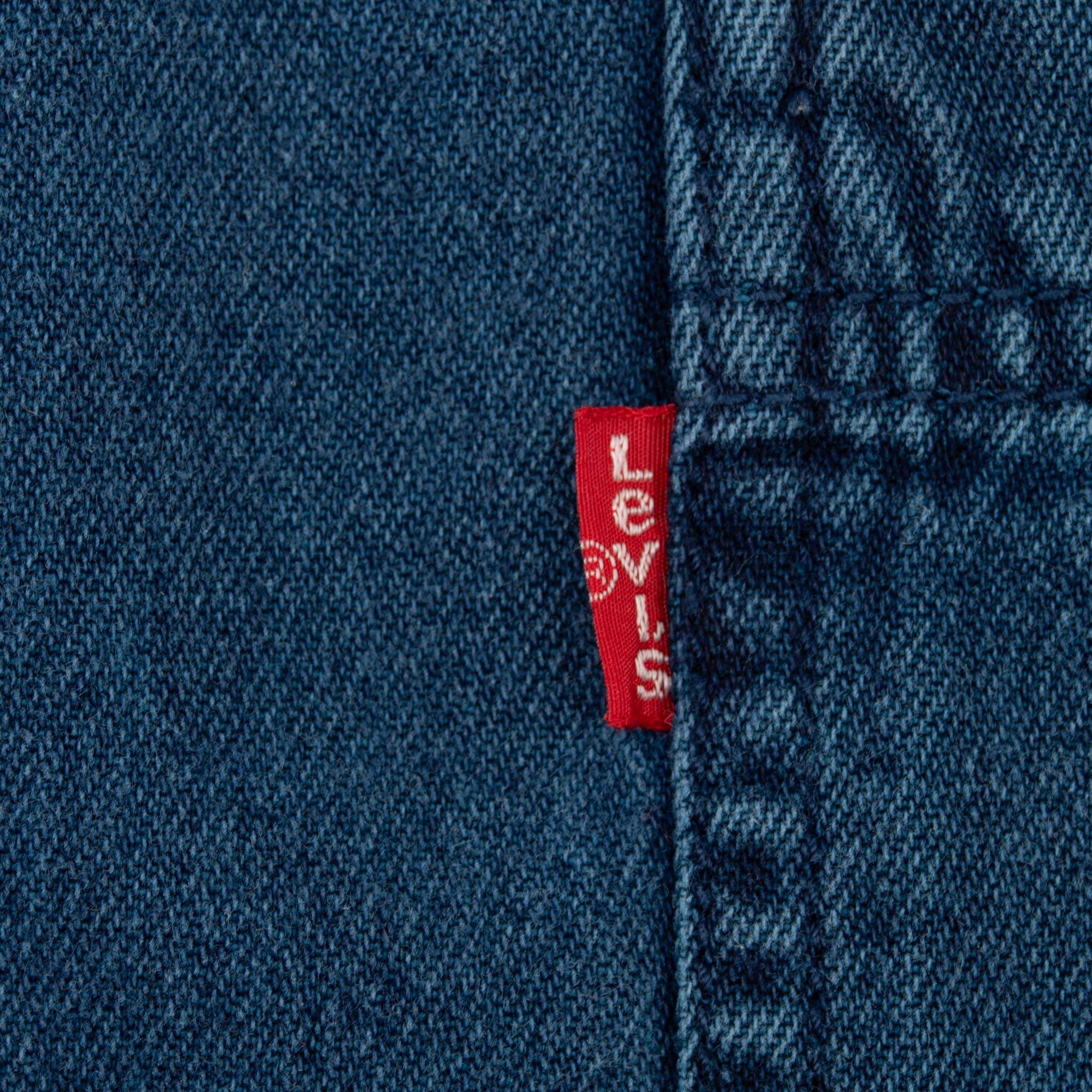 Vintage Levis Cyan Pocket Denim Shirt 1990S Size Large