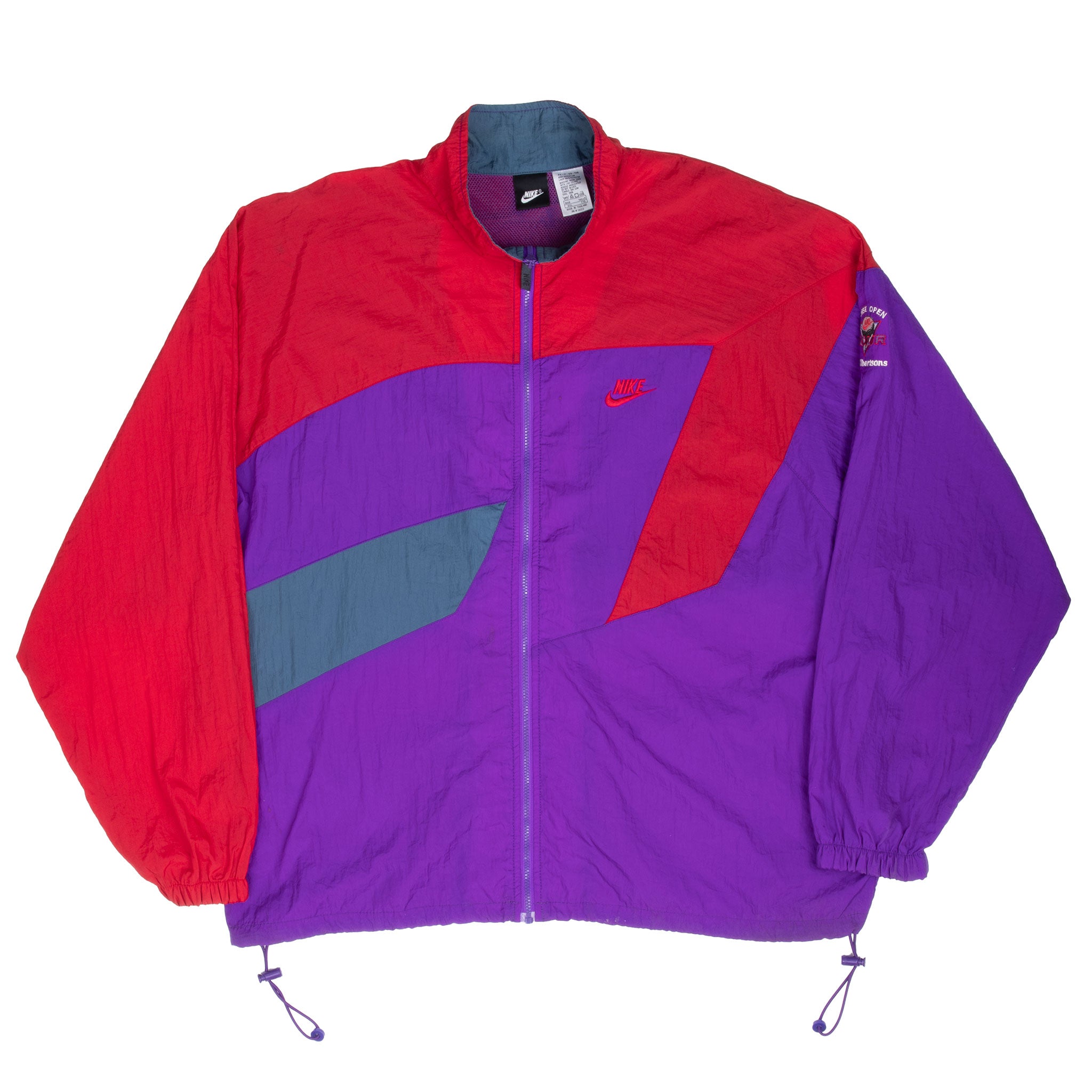 VINTAGE NIKE SWOOSH BOISE GOLF OPEN TOUR 1990S WINDBREAKER JACKET 2XL