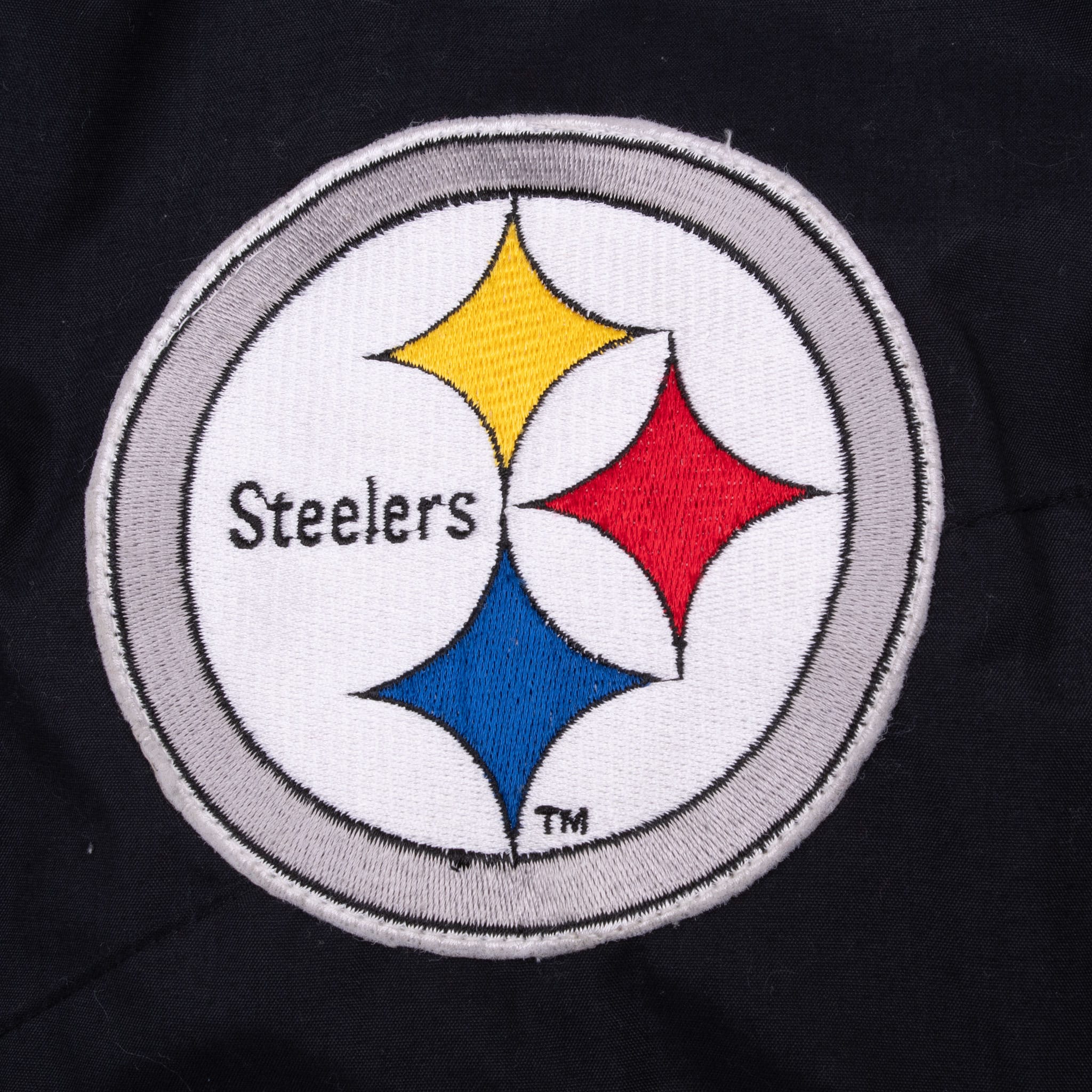 Vintage Nfl Pittsburg Steelers Hooded Coat Jacket 1990S Size Large