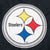 VINTAGE NFL PITTSBURG STEELERS HOODED COAT JACKET 1990S LARGE