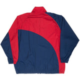 Vintage Nike Classic Swoosh Blue Red 1990S Windbreaker Jacket Size 2XL