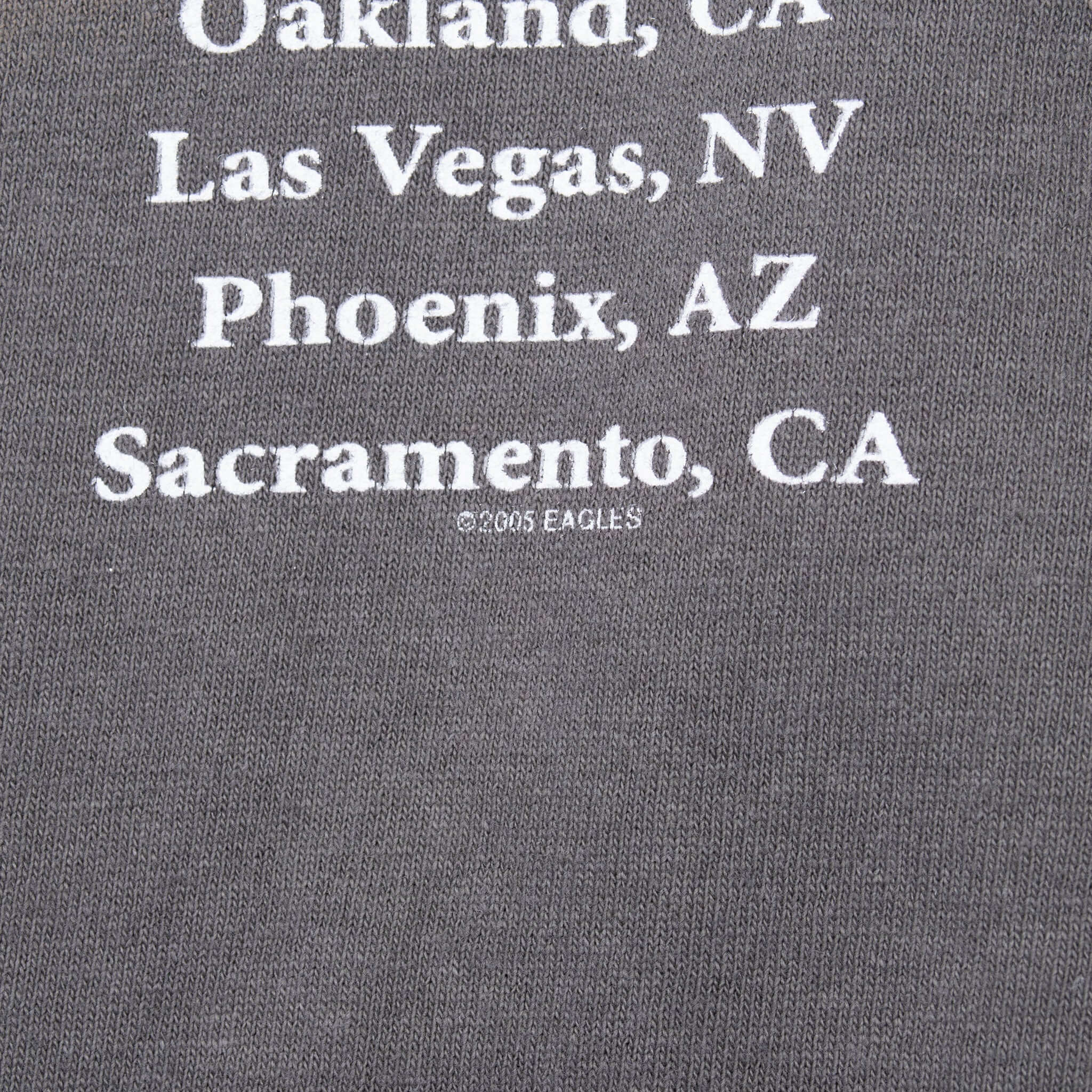 Vintage Eagles California Tour 2005 Tee Shirt Size 2XL