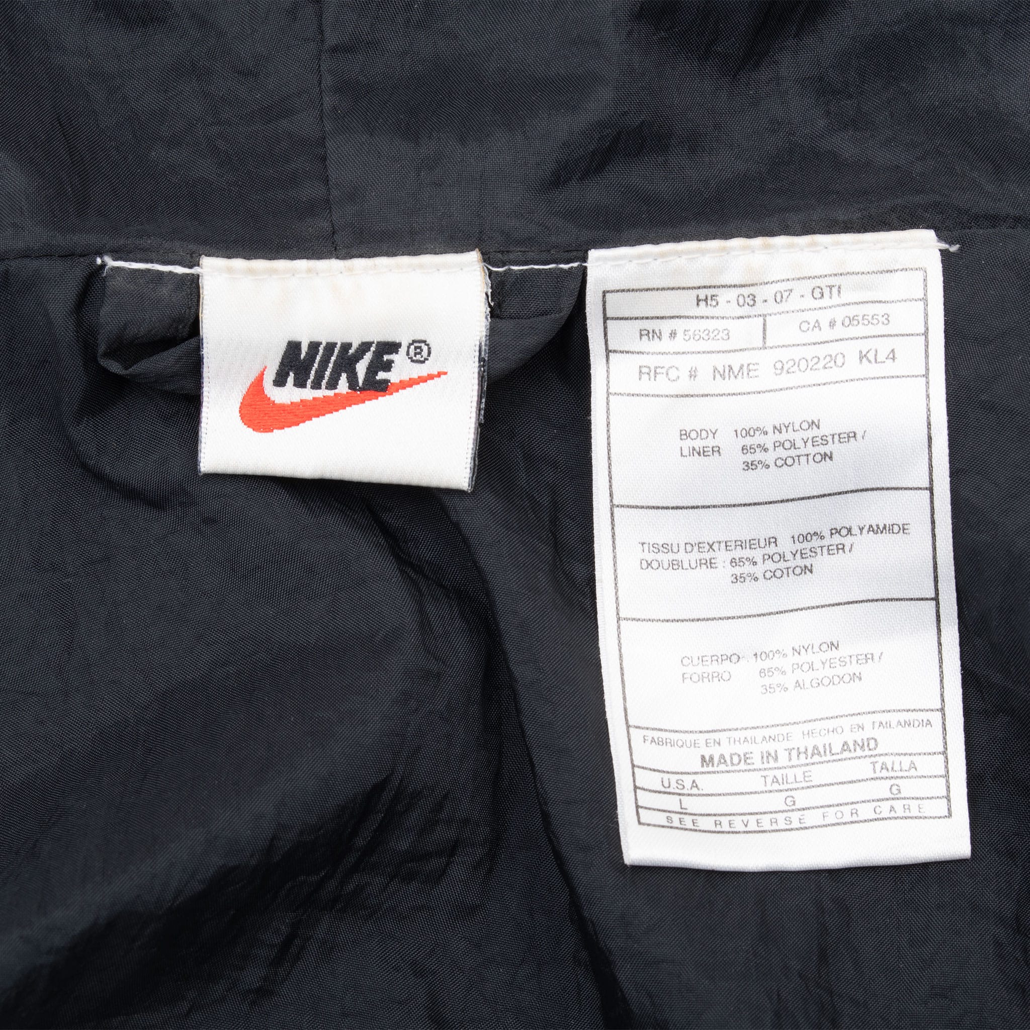 Vintage Nike Big Swoosh Green Windbreaker Jacket 1990S Size Large