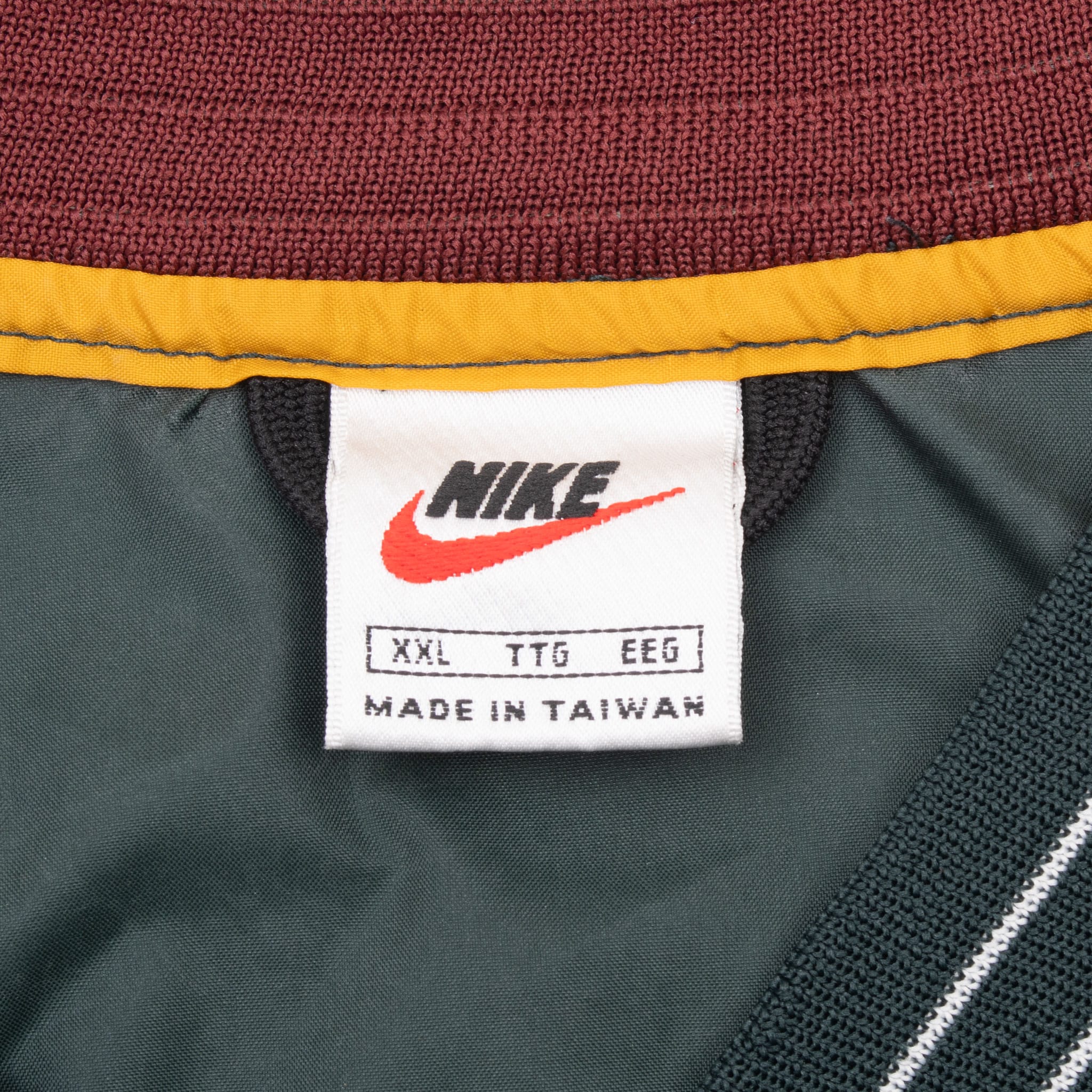 Vintage Nike Center Swoosh Green Pullover Windbreaker Jacket 1990S Size 2Xl