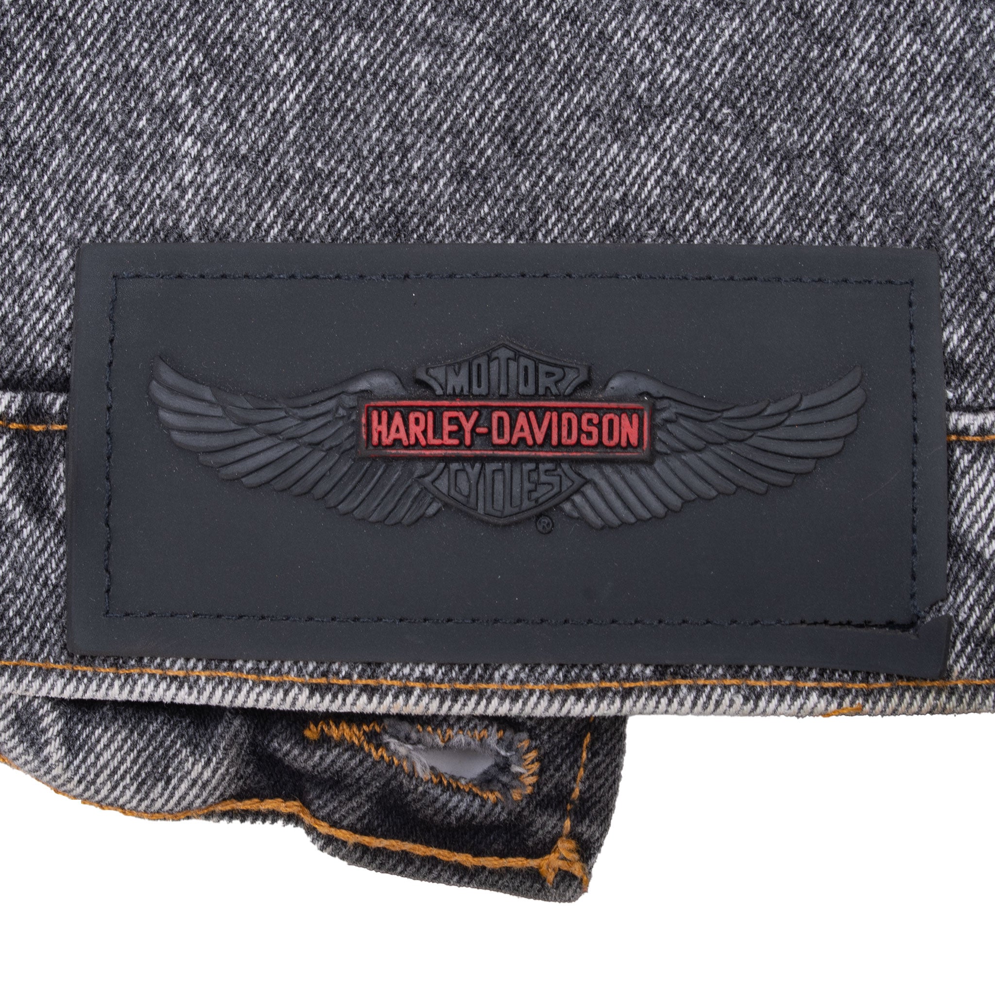 Vintage Harley Davidson Eagle American Legend Denim Jacket Size XL