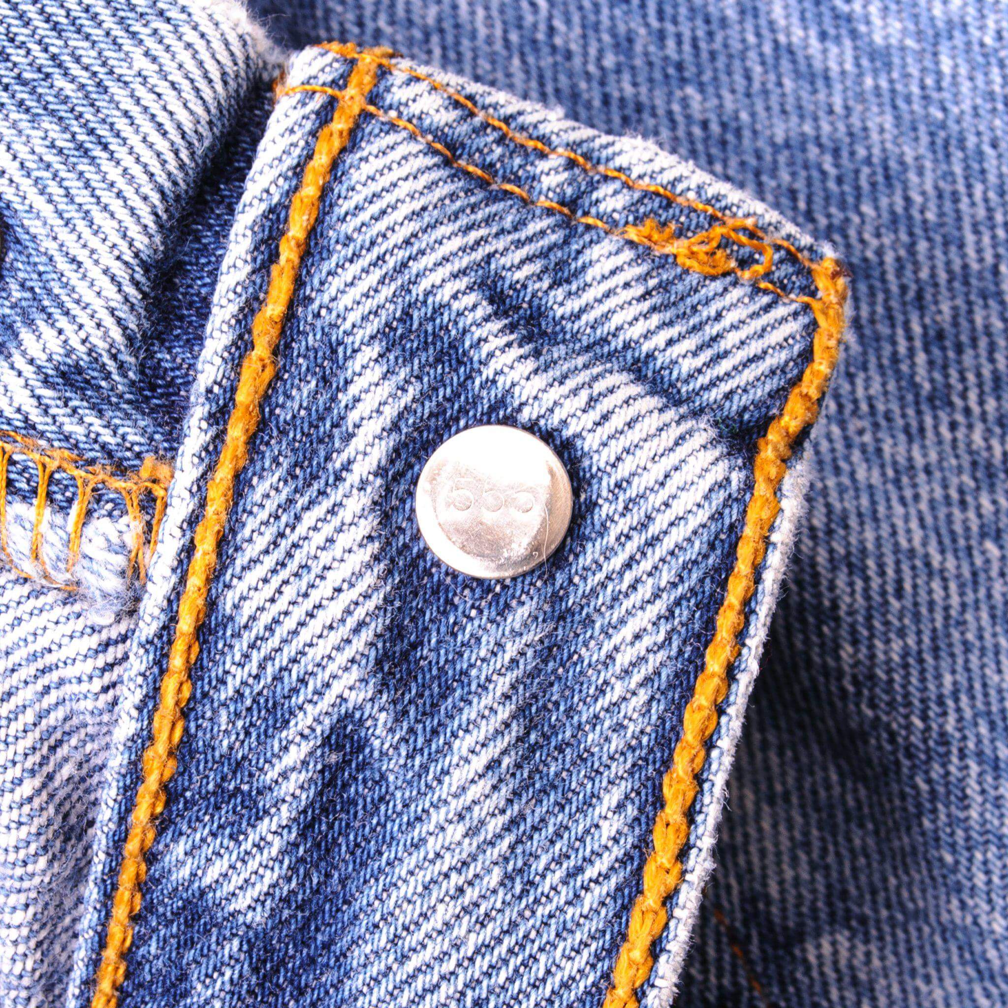 VINTAGE LEVIS 501 JEANS INDIGO SIZE W34 L26 1990s MADE IN USA