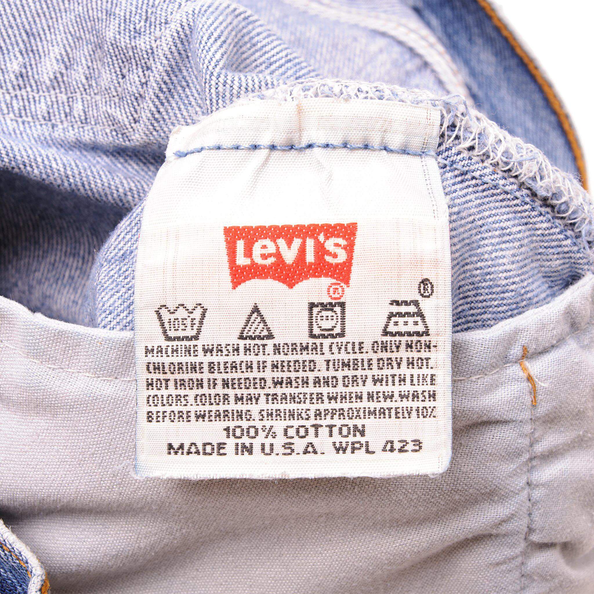 Vintage Label Tag Levi's Jeans 1990s