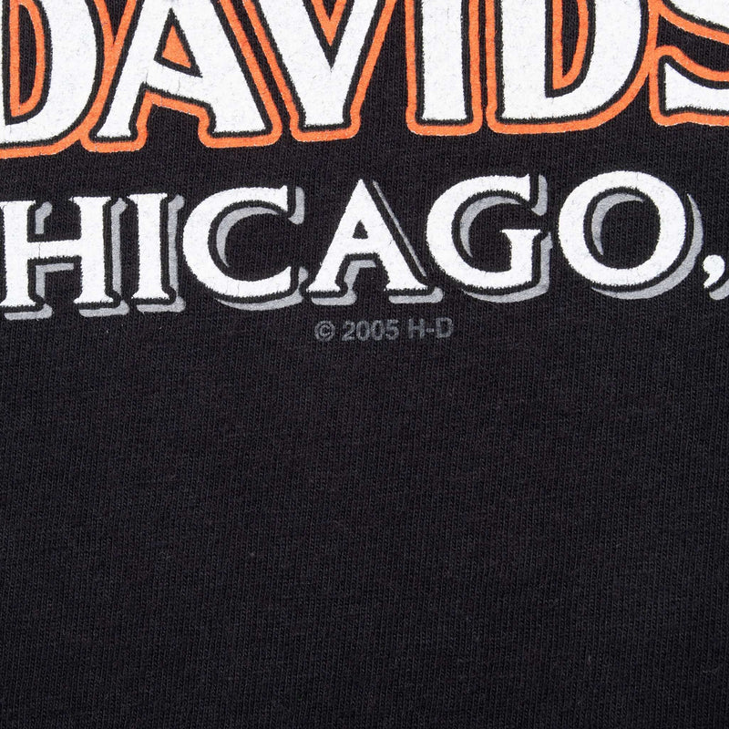 Vintage Harley Davidson Chicago Tee Shirt 2005 Size Large Made In USA