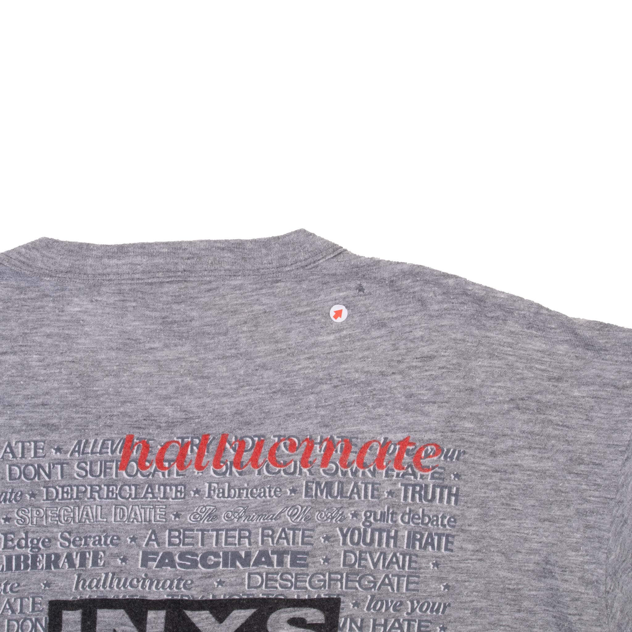 VINTAGE INXS NEED YOU TONIGHT/MEDIATE TEE SHIRT 1980S SIZE LARGE MADE IN US