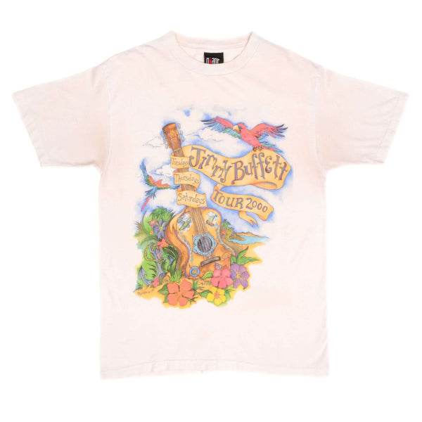 CAMISETA VINTAGE DE LA GIRA DE JIMMY BUFFETT 2000, TALLA MEDIANA