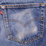 VINTAGE LEVIS 501 JEANS INDIGO SIZE W35 L29 1990's MADE IN USA