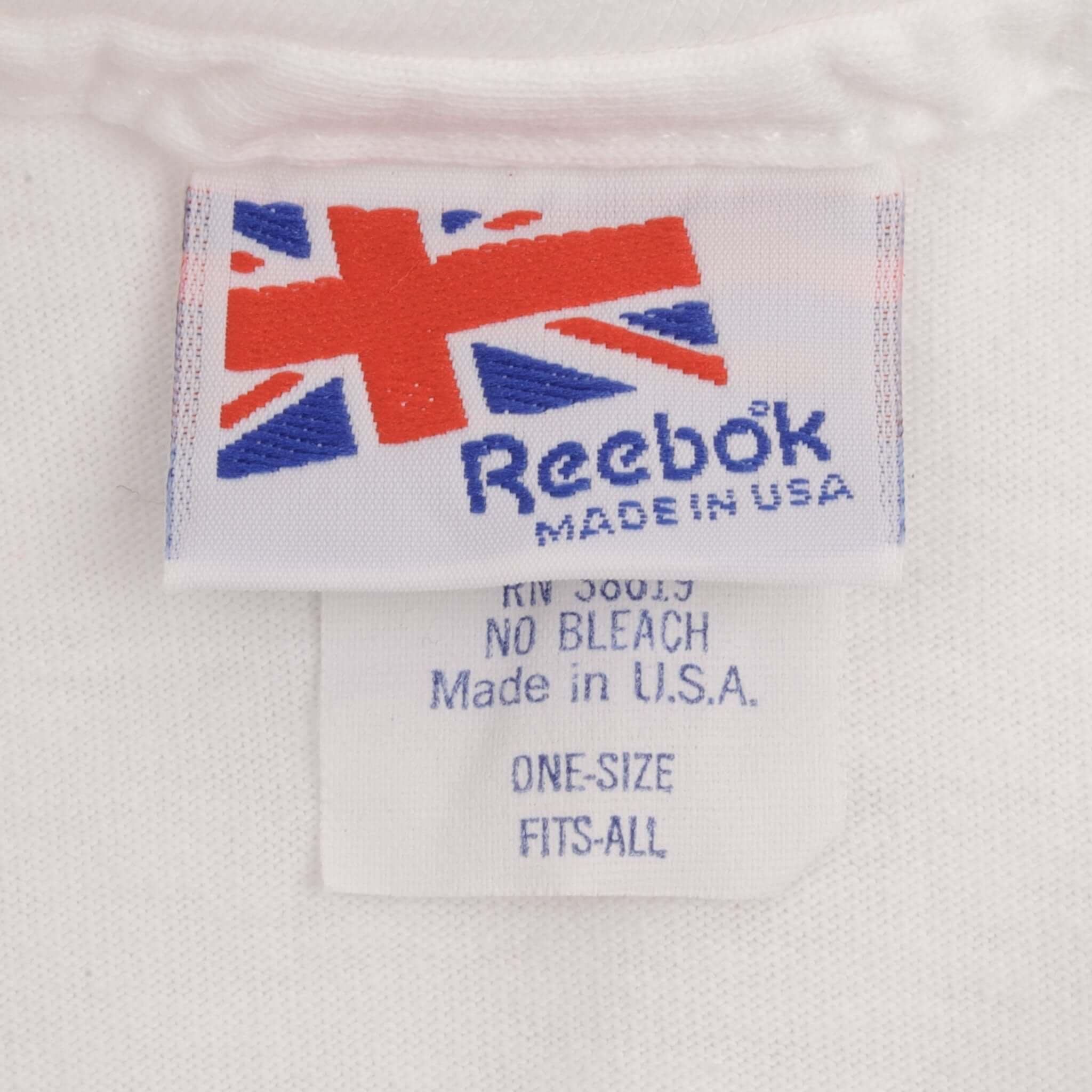 Vintage Reebok I Think I'll Walk 1990S Tee Shirt Size Large Made In Usa With Single Stitch Sleeves