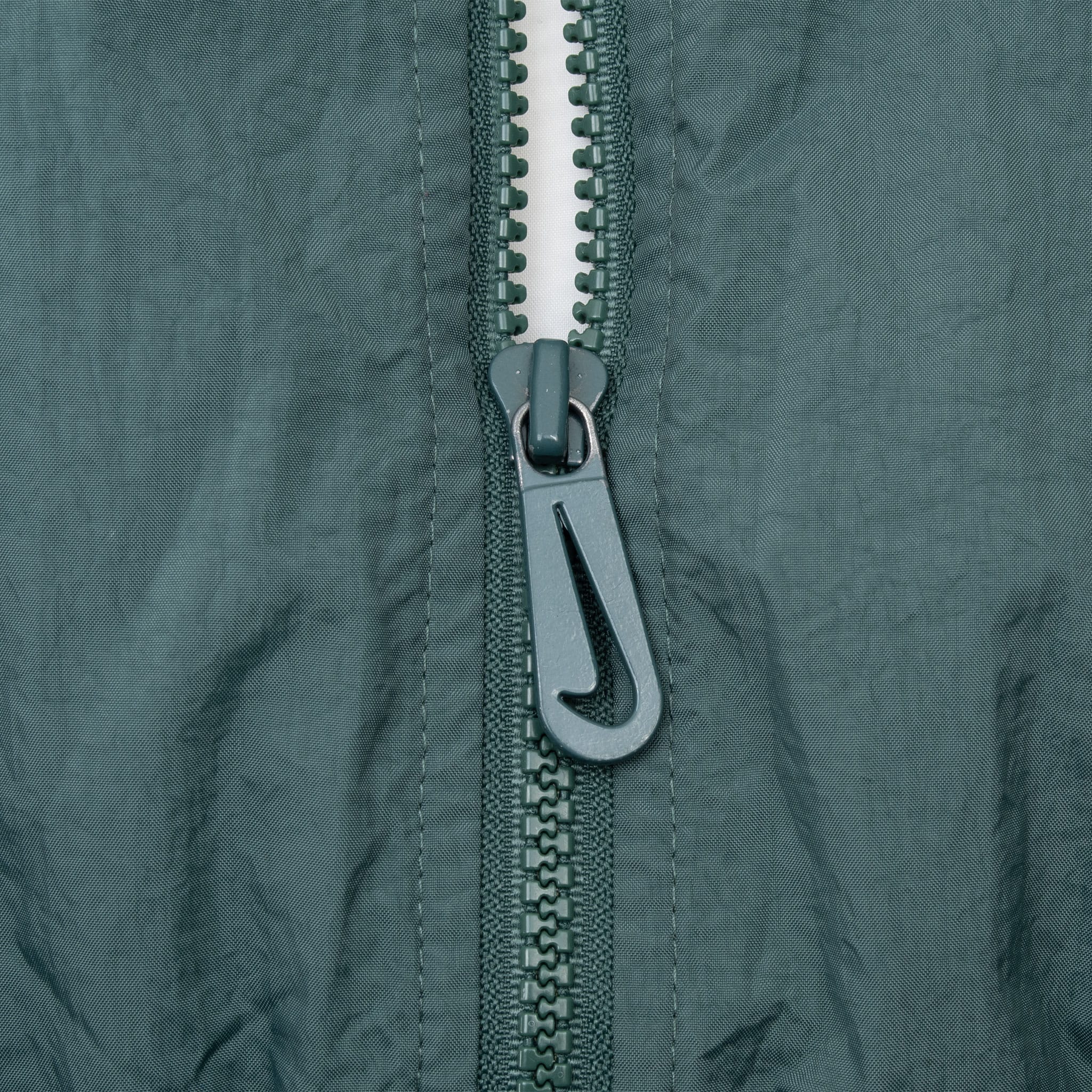 Vintage Nike Classic Swoosh Green Windbreaker Jacket 1990S Size XL