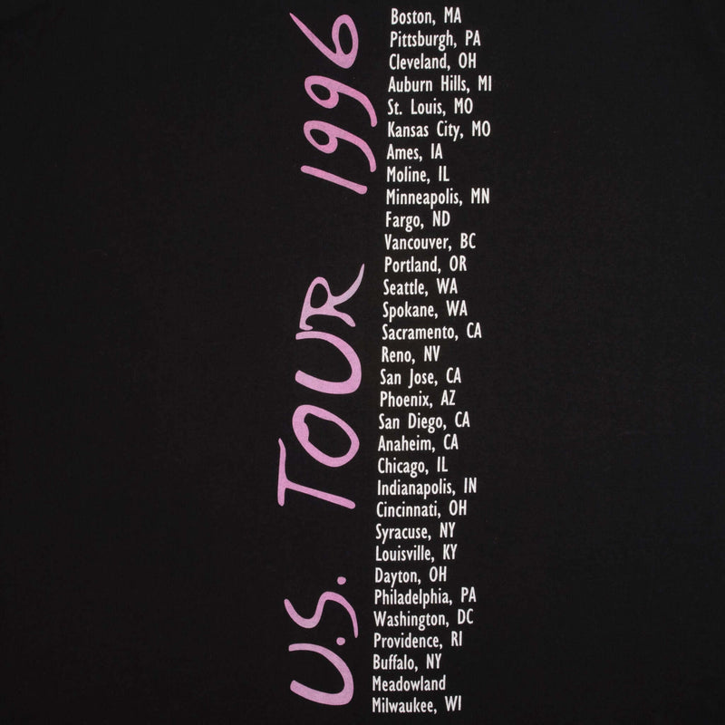 Vintage Neil Diamond US Tour 1996 Tee Shirt Size XL with single stitch sleeves