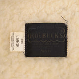 Vintage Roebucks Sherpa Vest Jacket Size Large Made In Usa 
