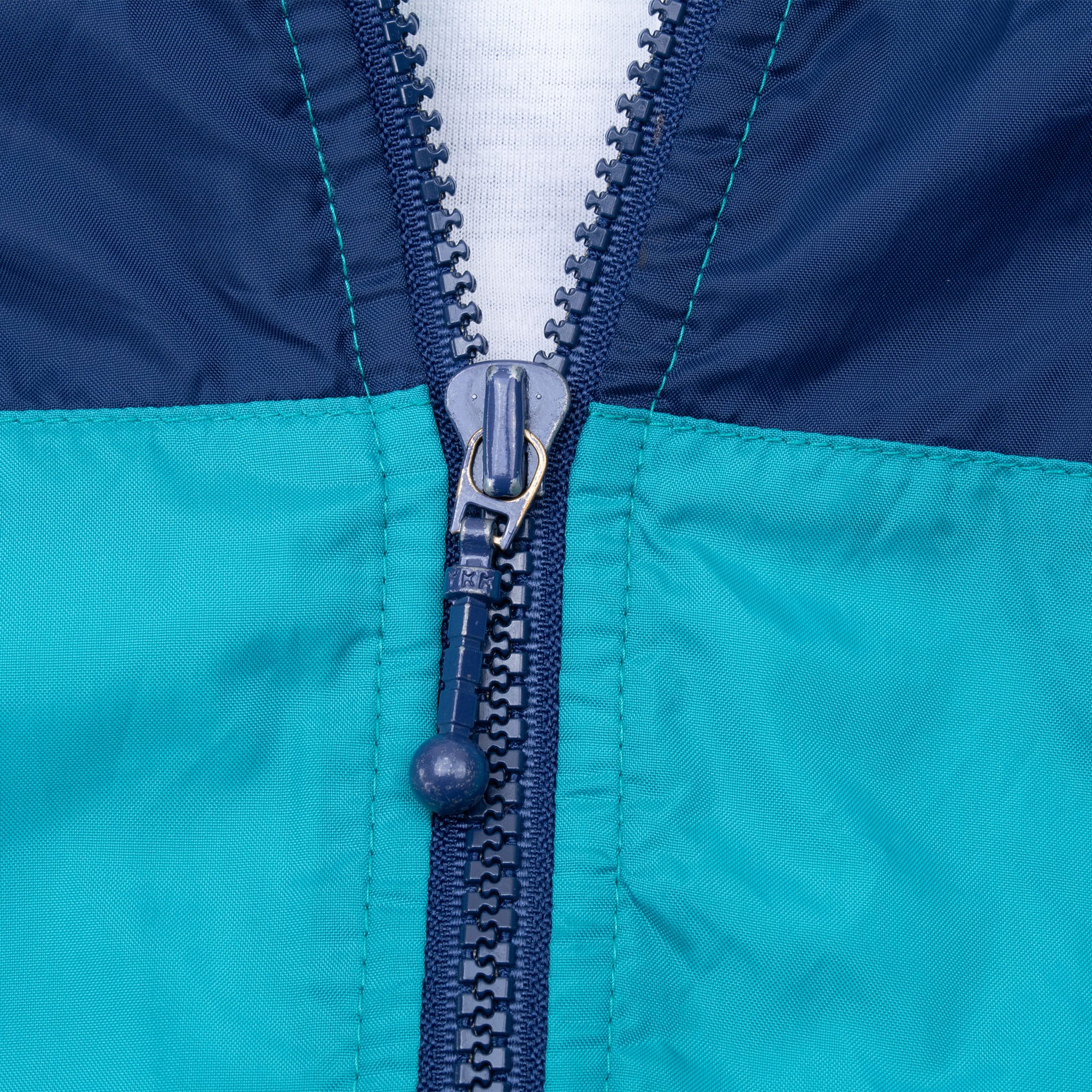 VINTAGE NIKE TEAL BLUE WINDBREAKER JACKET EARLY 1990S LARGE
