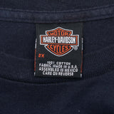 Vintage Tie Dye Harley Davidson 2000 Tee Shirt Size 2XL Made In Usa
