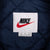 VINTAGE NIKE BIG SWOOSH BLUE HEAVY WINDBREAKER PULLOVER JACKET 1990S MEDIUM